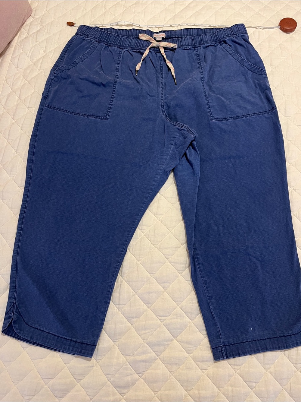 Knox Rose Blue Crop Pants 2x 20 22 24